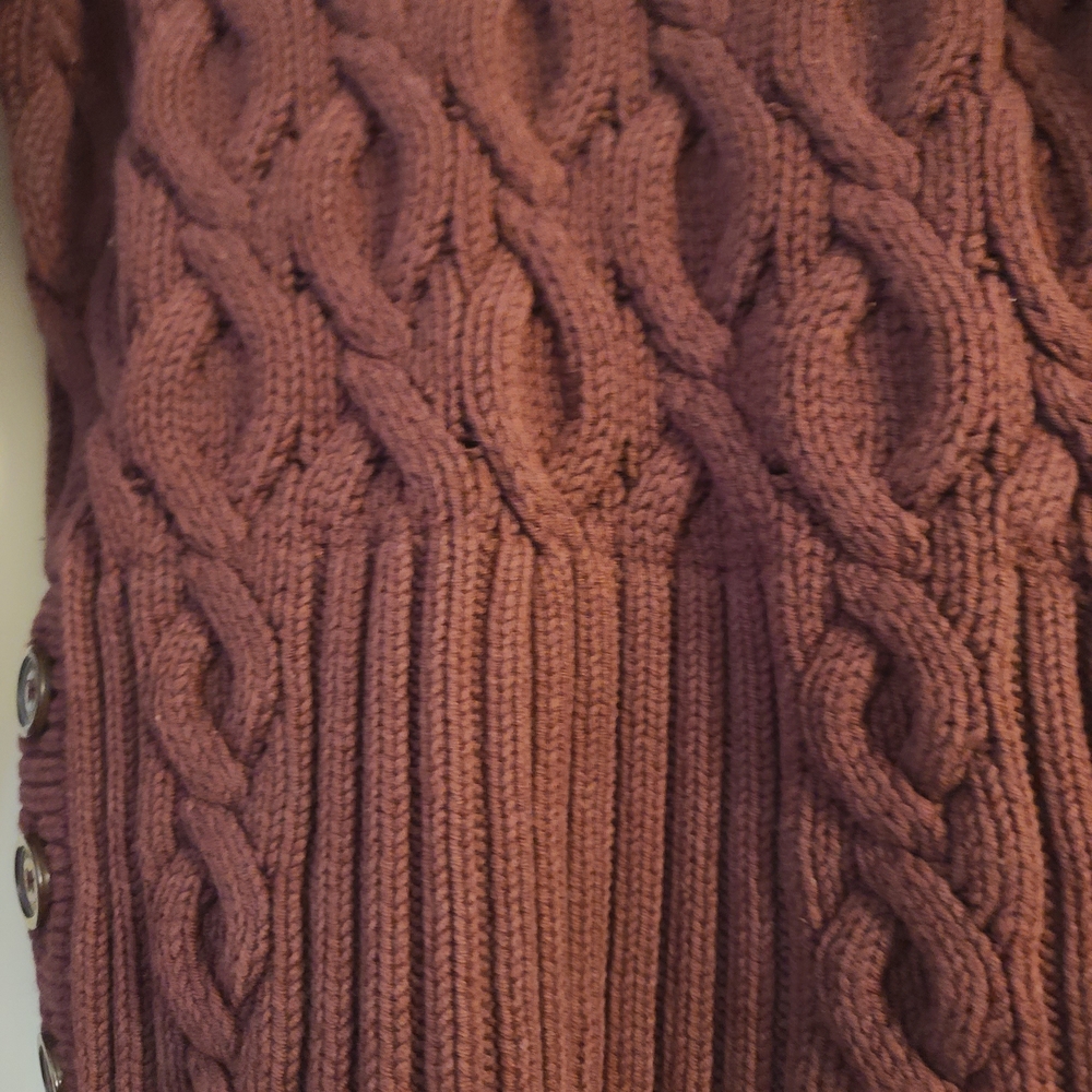 Tommy Hilfiger Burgundy V-Neck Sweater - Picture 2 of 9
